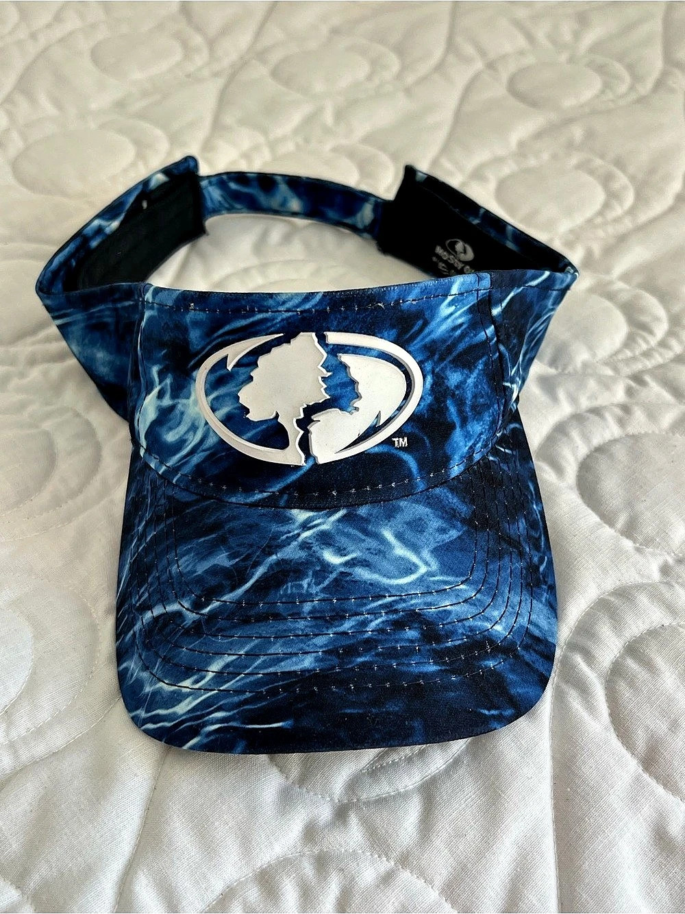 Mossy Oak Fishing Blue Water Visor Blue